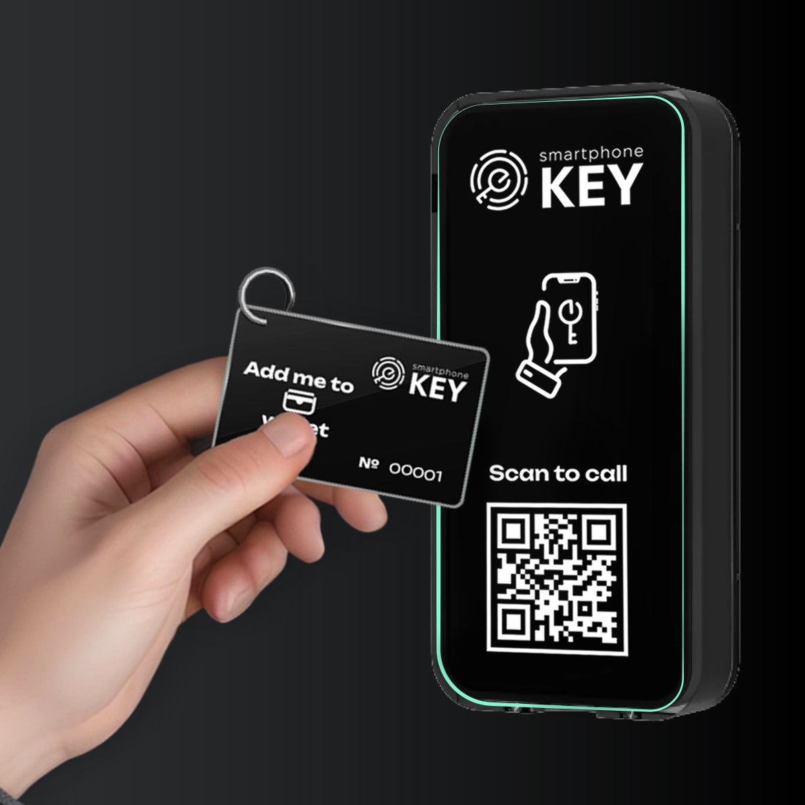 NFC-enabled key card for secure entry with SmartphoneKey
